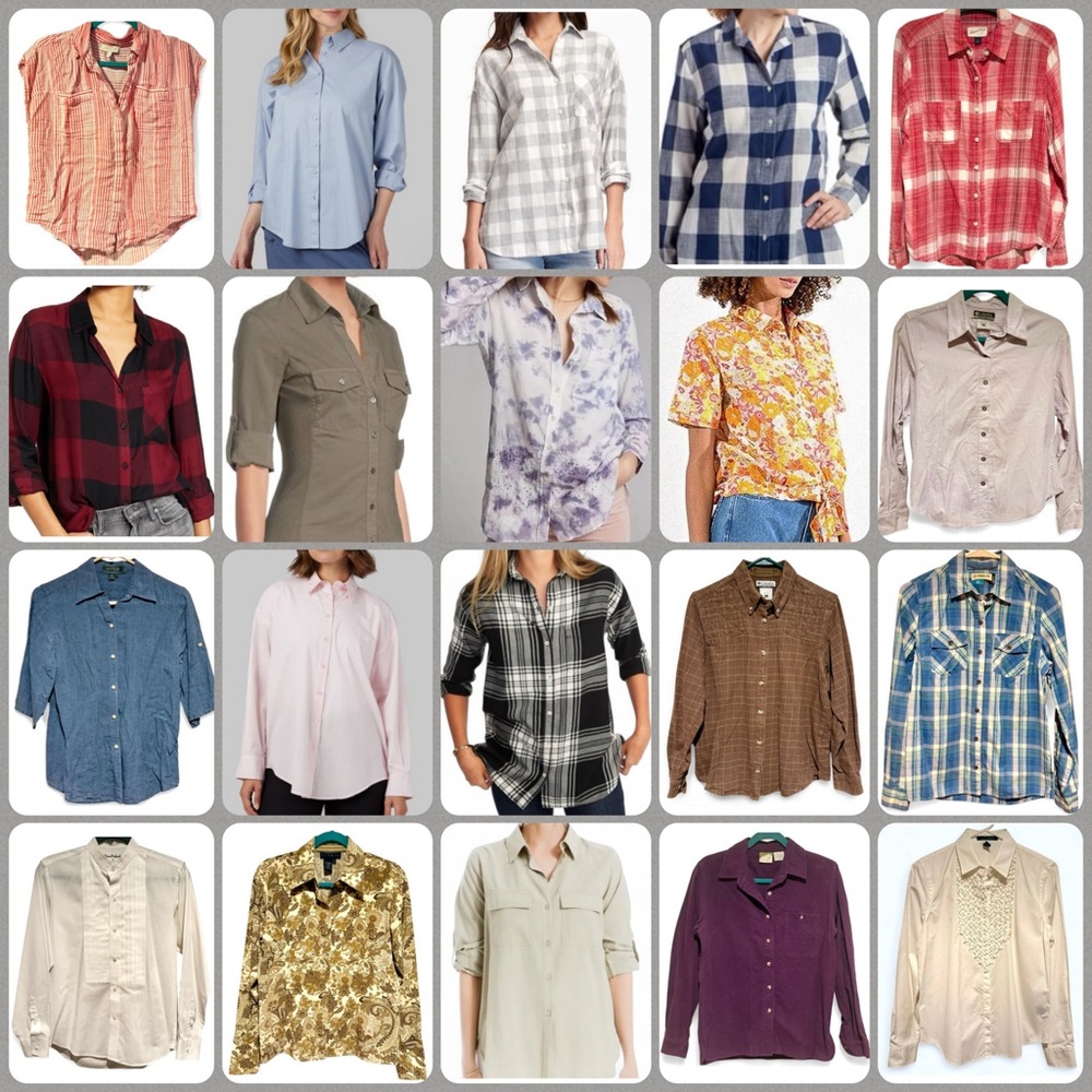 Huge 20 Button Down Tops Bundle - image 1